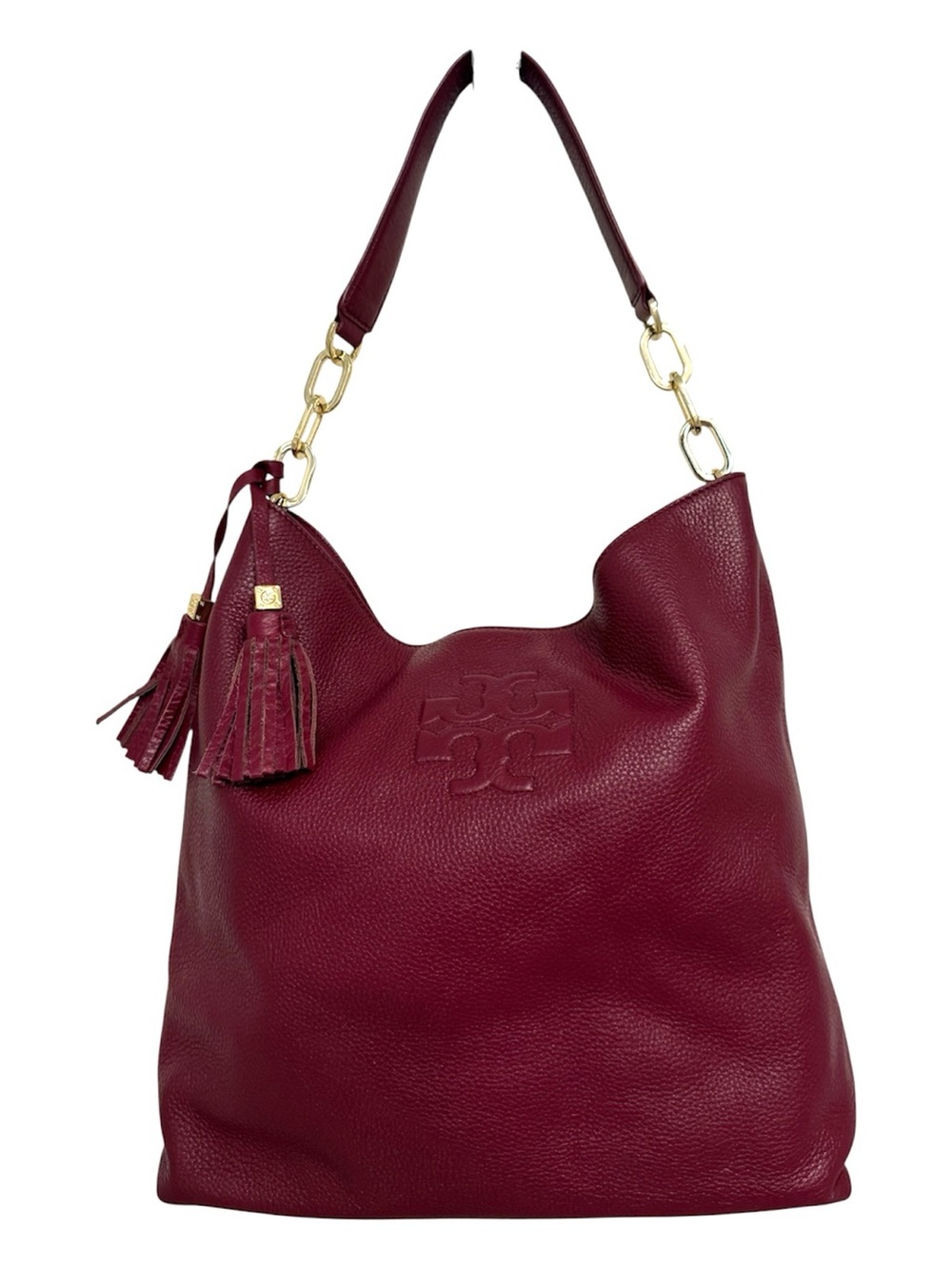 Tory Burch Thea Hobo Bag in Burgundy